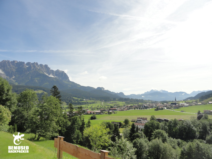 Mountain scenery in Tirol, Austria during Alpine Sports Week